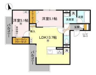 グラン アルベロ【2階】の間取り