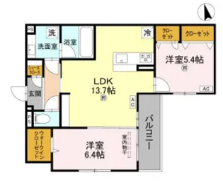 グラン アルベロ【2階】の間取り