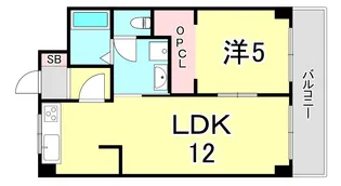 兵庫県神戸市兵庫区下祇園町【マンション】の間取り