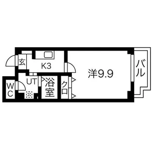 大阪府大阪市西区千代崎1丁目【マンション】の間取り
