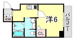 兵庫県尼崎市昭和通1丁目【マンション】の間取り