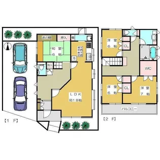 東京都世田谷区等々力6丁目【一戸建】の間取り