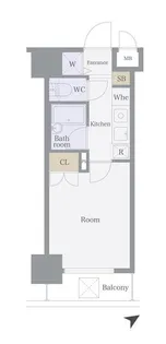 菱和パレス上馬【5階】の間取り