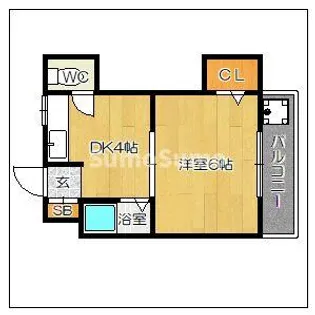 カーサフェリーチェ【3階】の間取り