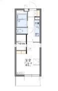 レオパレスWING西淀【4階】の間取り