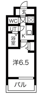 大阪府大阪市西区本田2丁目【マンション】の間取り