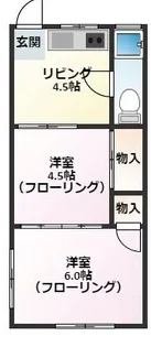 天神アパート【1階】の間取り