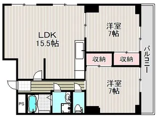 兵庫県神戸市中央区楠町6丁目【マンション】の間取り
