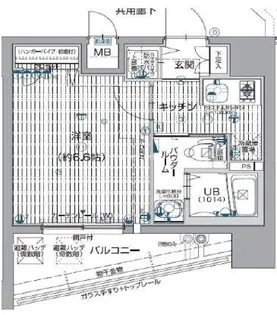 大阪府大阪市西区江之子島1丁目【マンション】の間取り