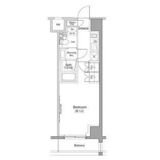 ザ・パークハビオ恵比寿プレイス【3階】の間取り
