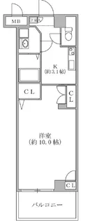 大阪府大阪市浪速区幸町2丁目【マンション】の間取り