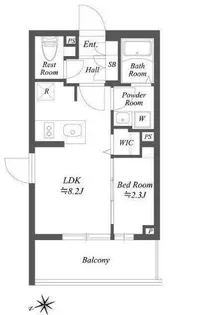 ブランシエスタ用賀【3階】の間取り