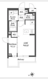 ブランシエスタ用賀【4階】の間取り