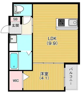 メゾンクレール兵庫【3階】の間取り
