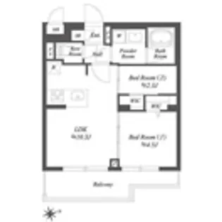 ブランシエスタ用賀【4階】の間取り