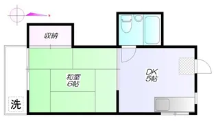 三和ハイツ【1階】の間取り