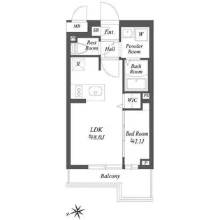 ブランシエスタ用賀【3階】の間取り