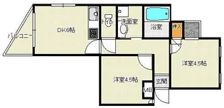 ルシエール垂水【3階】の間取り