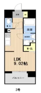 福岡県福岡市博多区博多駅南5丁目【マンション】の間取り
