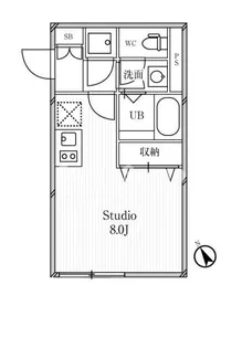 LEGALAND中目黒【2階】の間取り