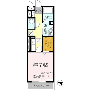 兵庫県芦屋市楠町【アパート】の間取り