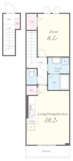 メルベーユ神戸の間取り