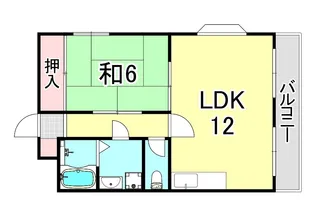 兵庫県尼崎市東難波町3丁目【マンション】の間取り