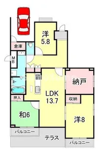 兵庫県西宮市宮西町【アパート】の間取り