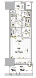 エスリード阿波座ラグジェ【14階】の間取り