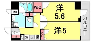 兵庫県神戸市中央区下山手通9丁目【マンション】の間取り