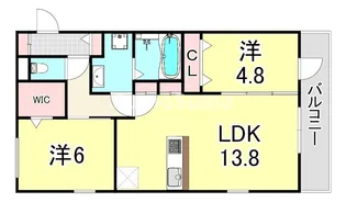 兵庫県尼崎市額田町【アパート】の間取り
