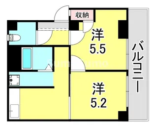 兵庫県神戸市須磨区禅昌寺町1丁目【マンション】の間取り