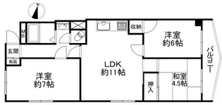 成徳マンション【2階】の間取り