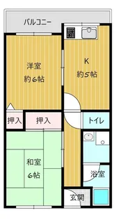 兵庫県神戸市兵庫区中道通9丁目【マンション】の間取り