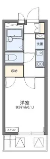 レオパレスルコントワール御影【1階】の間取り