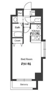 大阪府大阪市中央区松屋町住吉【マンション】の間取り