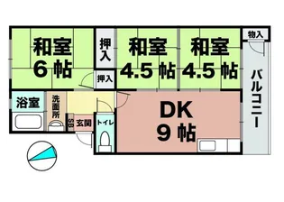 垂水農住7号棟【2階】の間取り