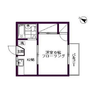 レピュートさくら【2階】の間取り