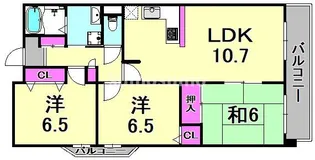 兵庫県尼崎市武庫元町2丁目【マンション】の間取り