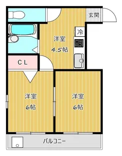 オーナーズマンション西明石【4階】の間取り