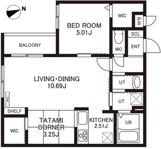 CHERIM室見WEST【2階】の間取り