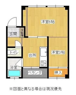 マンション平和【1階】の間取り