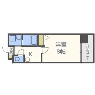 大阪府大阪市中央区島之内2丁目【マンション】の間取り