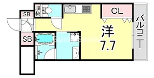 ジオエント西宮北口【12階】の間取り