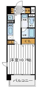 大阪府大阪市中央区高津3丁目【マンション】の間取り