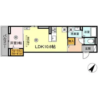 LIBERTY CITY TAKAMIYA【3階】の間取り