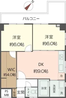 メトロハイツ花くま【4階】の間取り