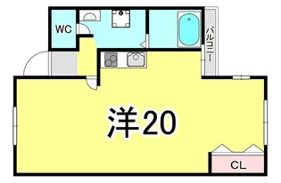 兵庫県神戸市須磨区大手町1丁目【マンション】の間取り