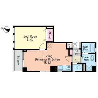 メゾン・ド・セリュリエ【2階】の間取り