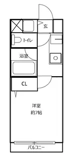 メゾン・ド・ヴィレ薬院【9階】の間取り